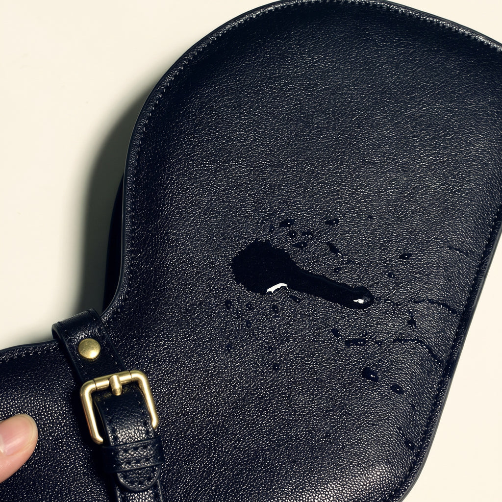 Cat Shaped Leather Crossbody Bag in Midnight Black | Raw & Radiant